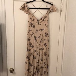 Off The Shoulder Floral Pantsuit